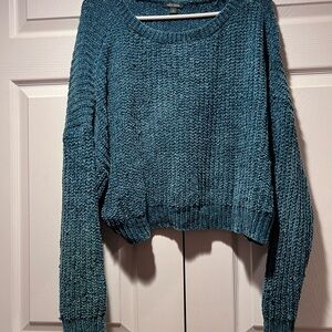 Wild Fable Teal Crew Neck Sweater